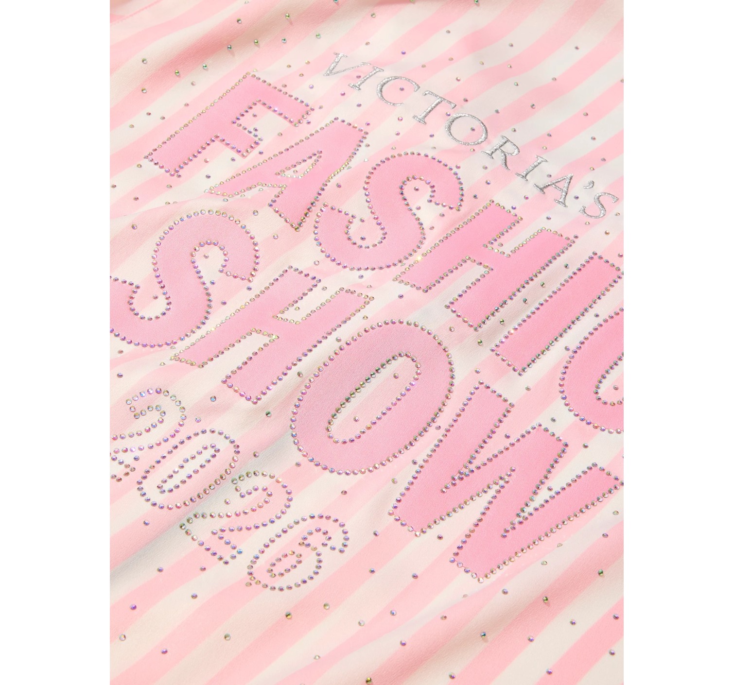 Халат Signature Satin Short Piped Robe Iconic Pink Stripes