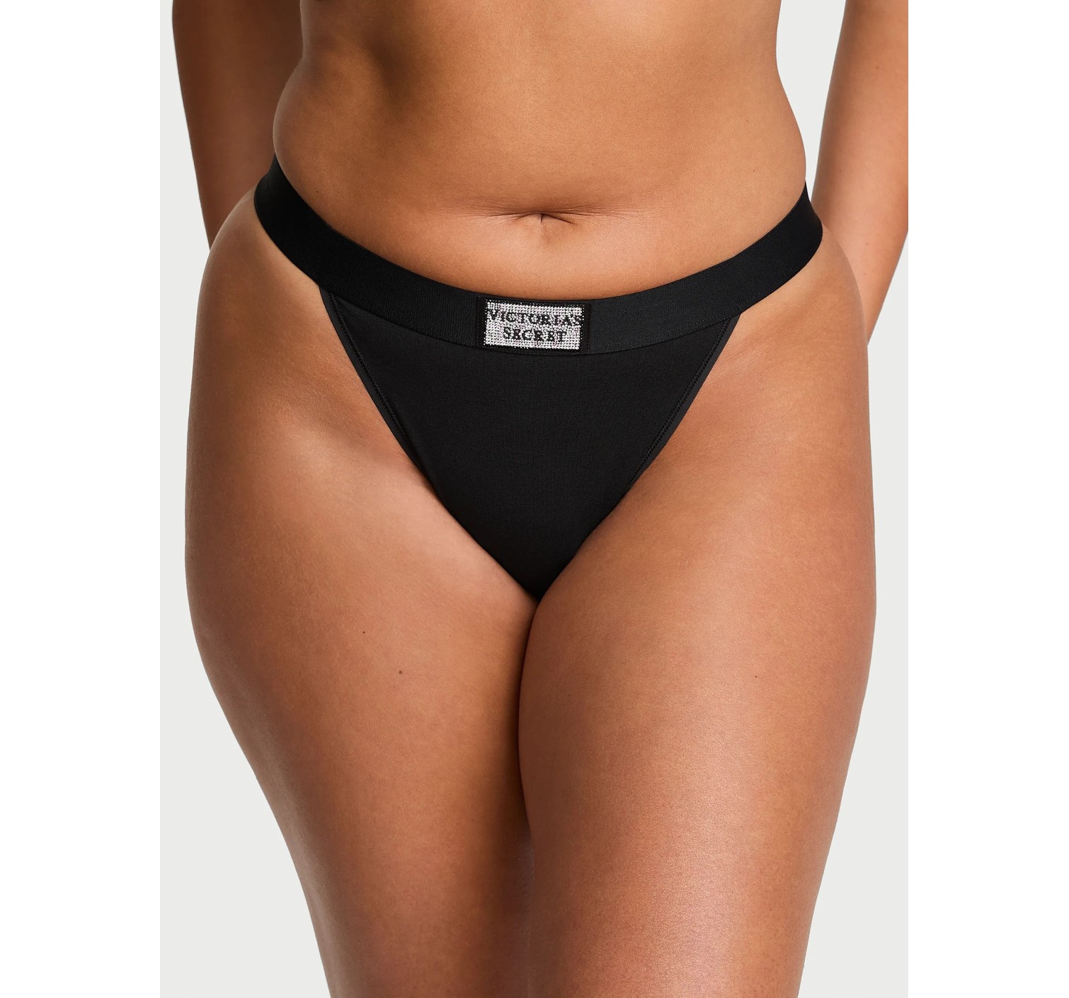 Трусики Logo Cotton Shine Patch 90s Brief Panty Black