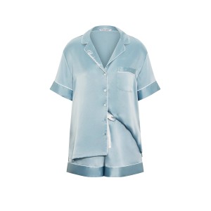 Піжама Signature Satin Bridesmaid Short Pajama Set Hope Grey