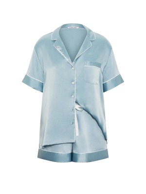 Пижама Signature Satin Bridesmaid Short Pajama Set Hope Grey