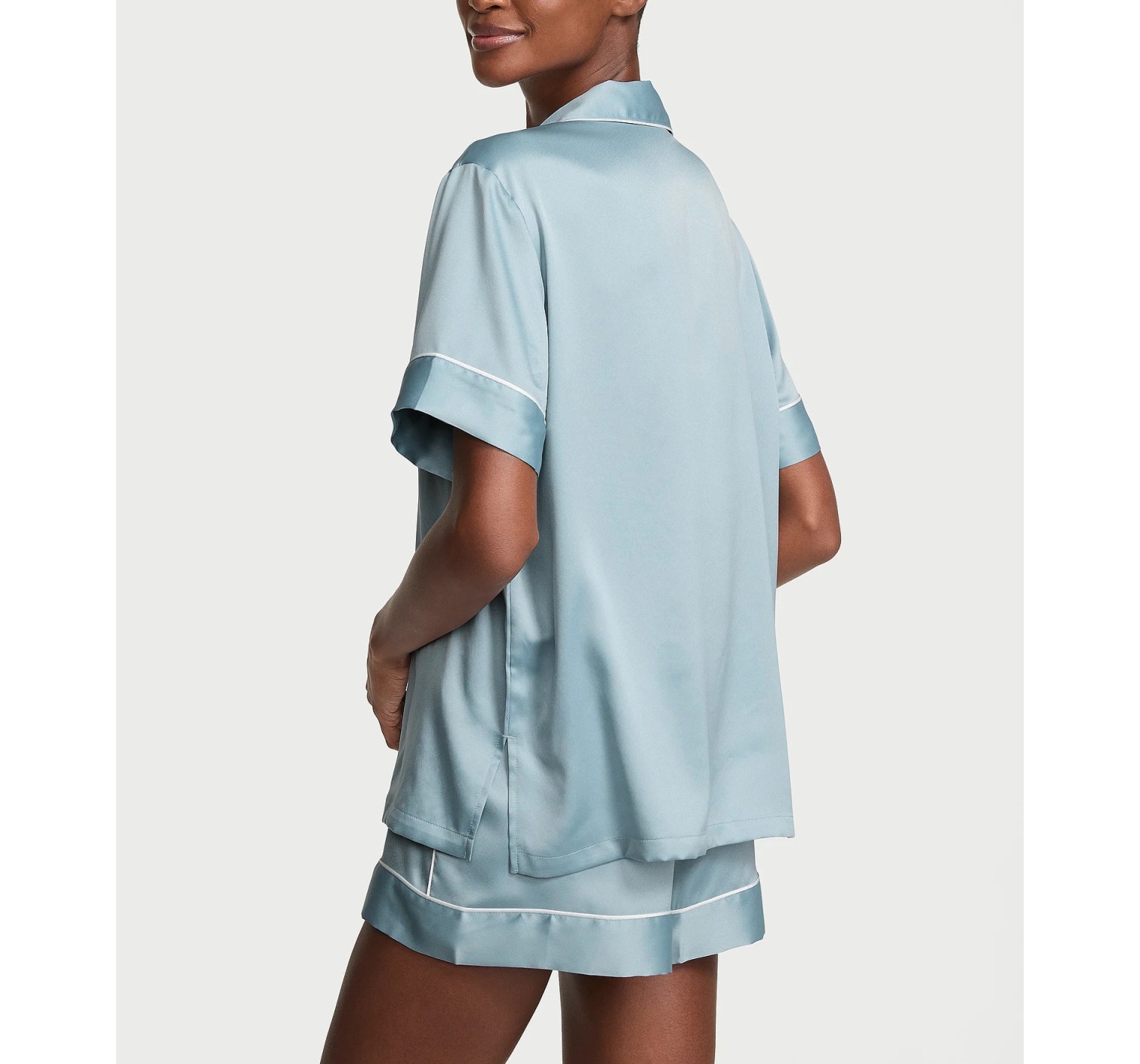 Піжама Signature Satin Bridesmaid Short Pajama Set Hope Grey