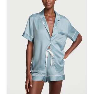 Піжама Signature Satin Bridesmaid Short Pajama Set Hope Grey