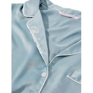 Піжама Signature Satin Bridesmaid Short Pajama Set Hope Grey
