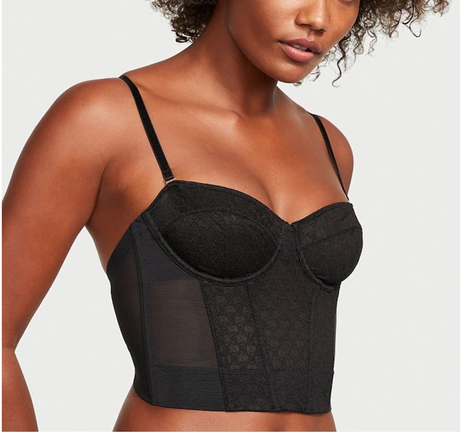 Бюстье Black Archive Monogram Corset Bra Top