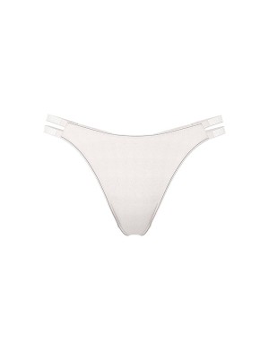 Трусики Double Shine Strap Smooth Thong Panty Coconut White