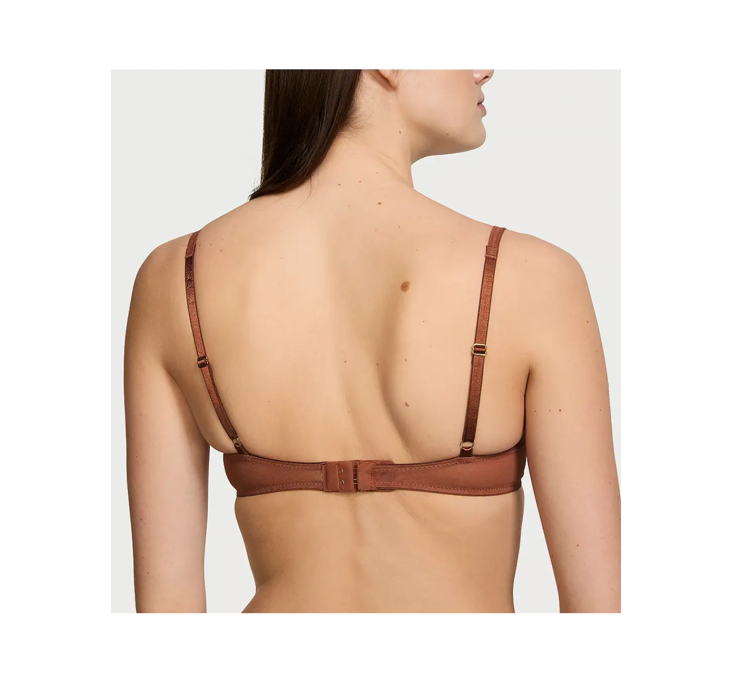Бюстгальтер Logo Embroidery Lightly Lined Balconette Bra Clay