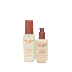 Подарочный Набор Виктория Сикрет Spiced vanilla Feel Toasty 2-Piece Mini Body Mist & Lotion Gift Set