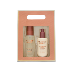 Подарочный Набор Виктория Сикрет Spiced vanilla Feel Toasty 2-Piece Mini Body Mist & Lotion Gift Set