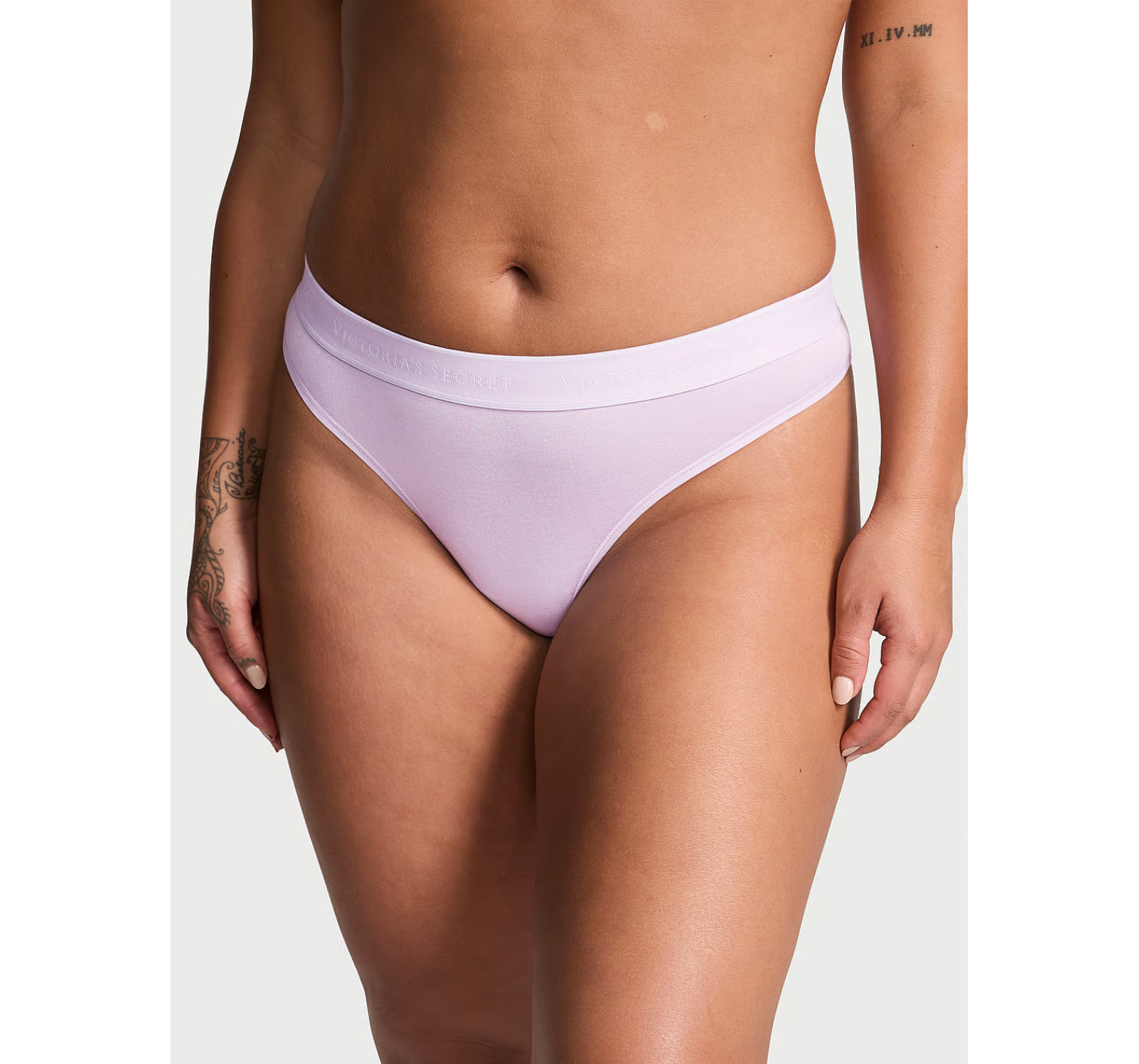 Трусики Logo Cotton Thong Panty Lilac