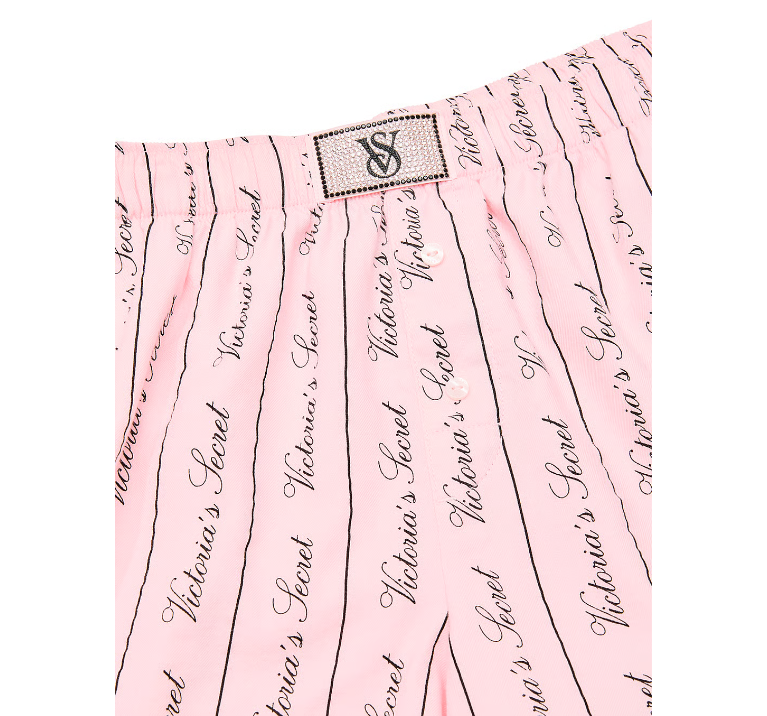 Піжама Flannel Long-Sleeve Short Tee-Jama Set Pink