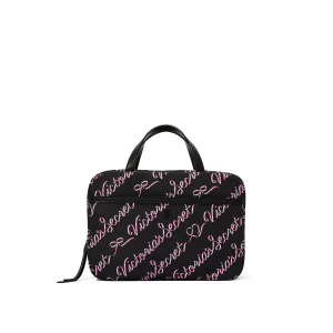 Косметичка Travel Hanging Toiletry Bag Black Candycane Script
