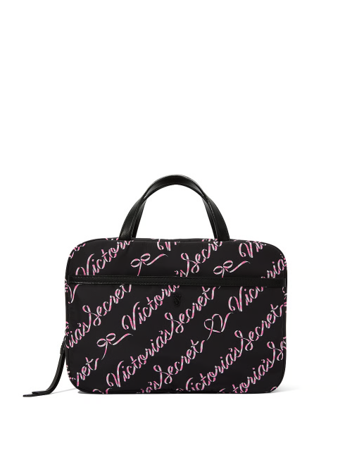 Косметичка Travel Hanging Toiletry Bag Black Candycane Script