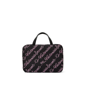 Косметичка Travel Hanging Toiletry Bag Black Candycane Script