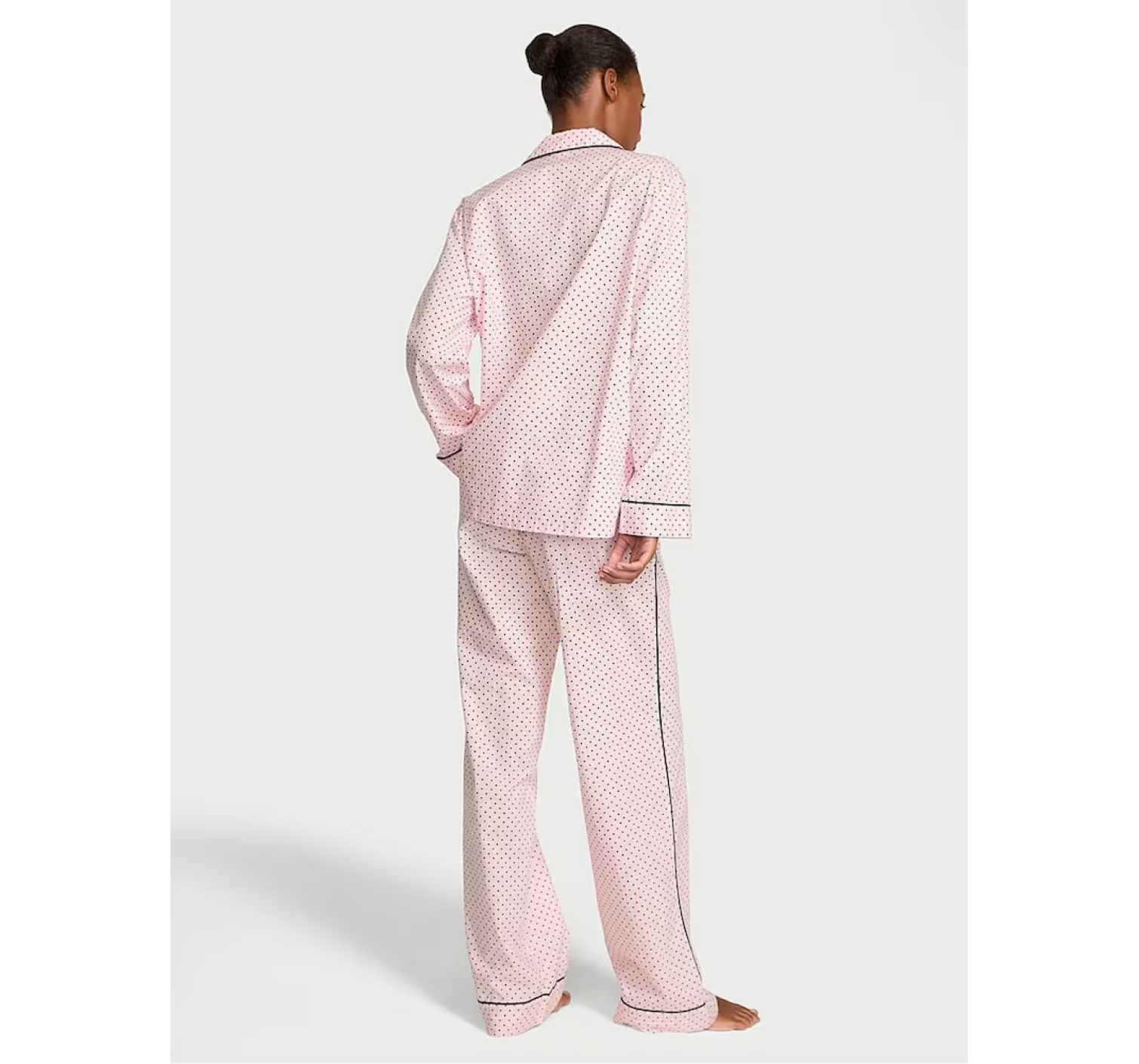 Піжама Angel Pink Small Dot Cotton Long Pyjama Set