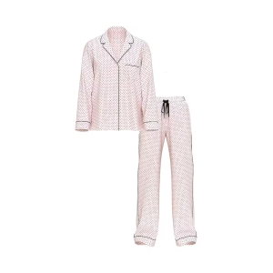 Піжама Angel Pink Small Dot Cotton Long Pyjama Set