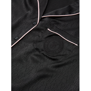 Сатинова піжама Satin Long Pajama Set Black