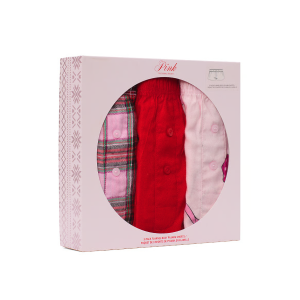 Набор шортиков для сна 3-pack Flannel Boxy Pajama Set
