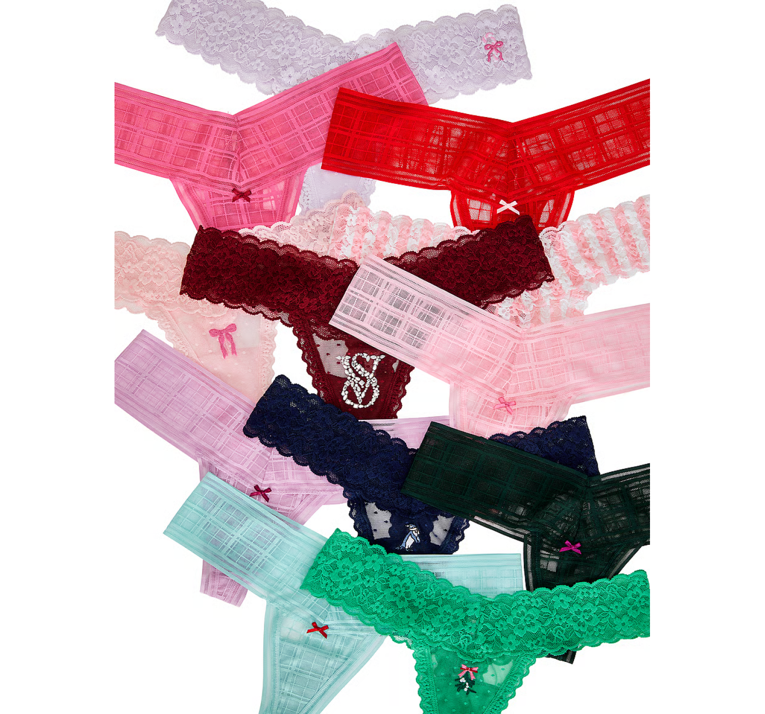 Адвент календарь трусиков 12-Pack Thong Panties Holiday Advent Calendar