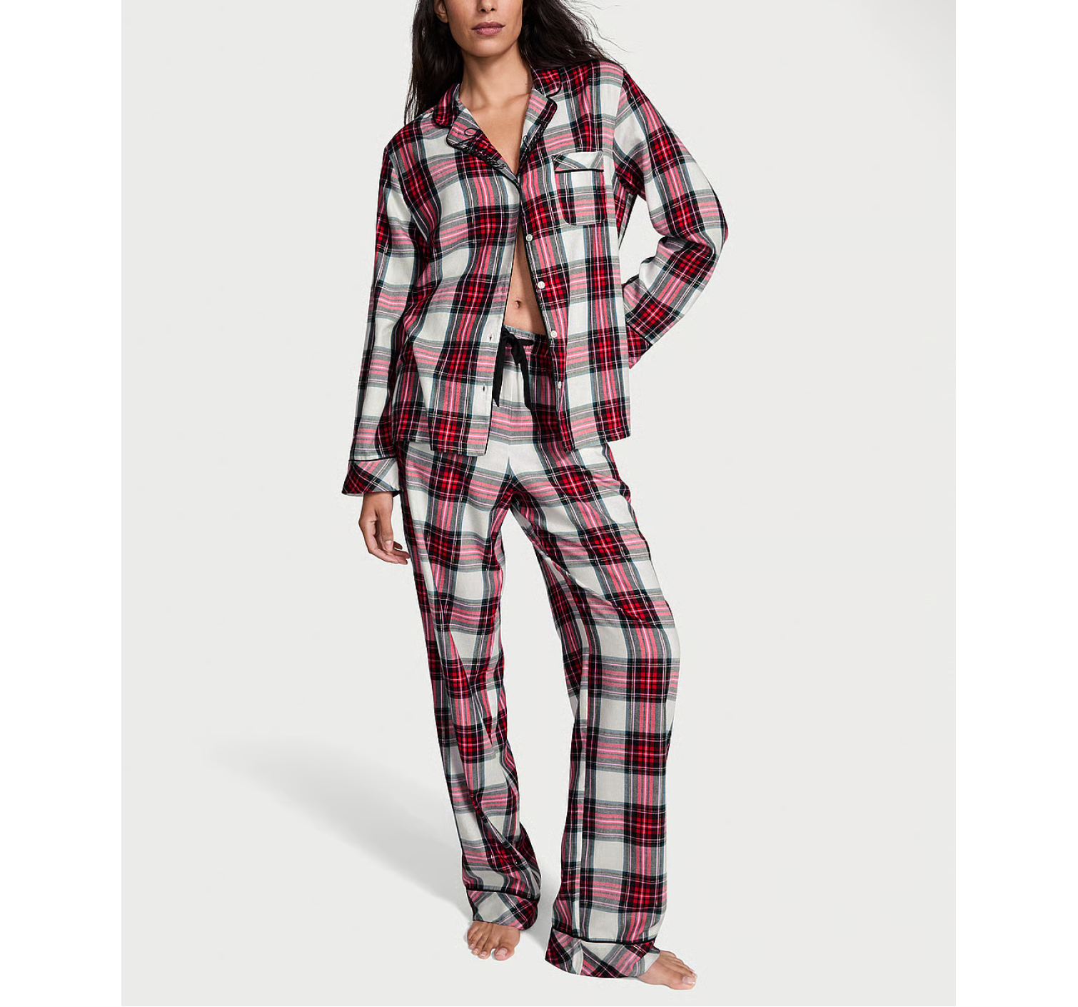 Піжама Flannel Long Pajama Set Print