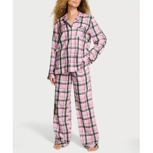 Піжама Flannel Long Pajama Set Gold Lurex Yd Plaid
