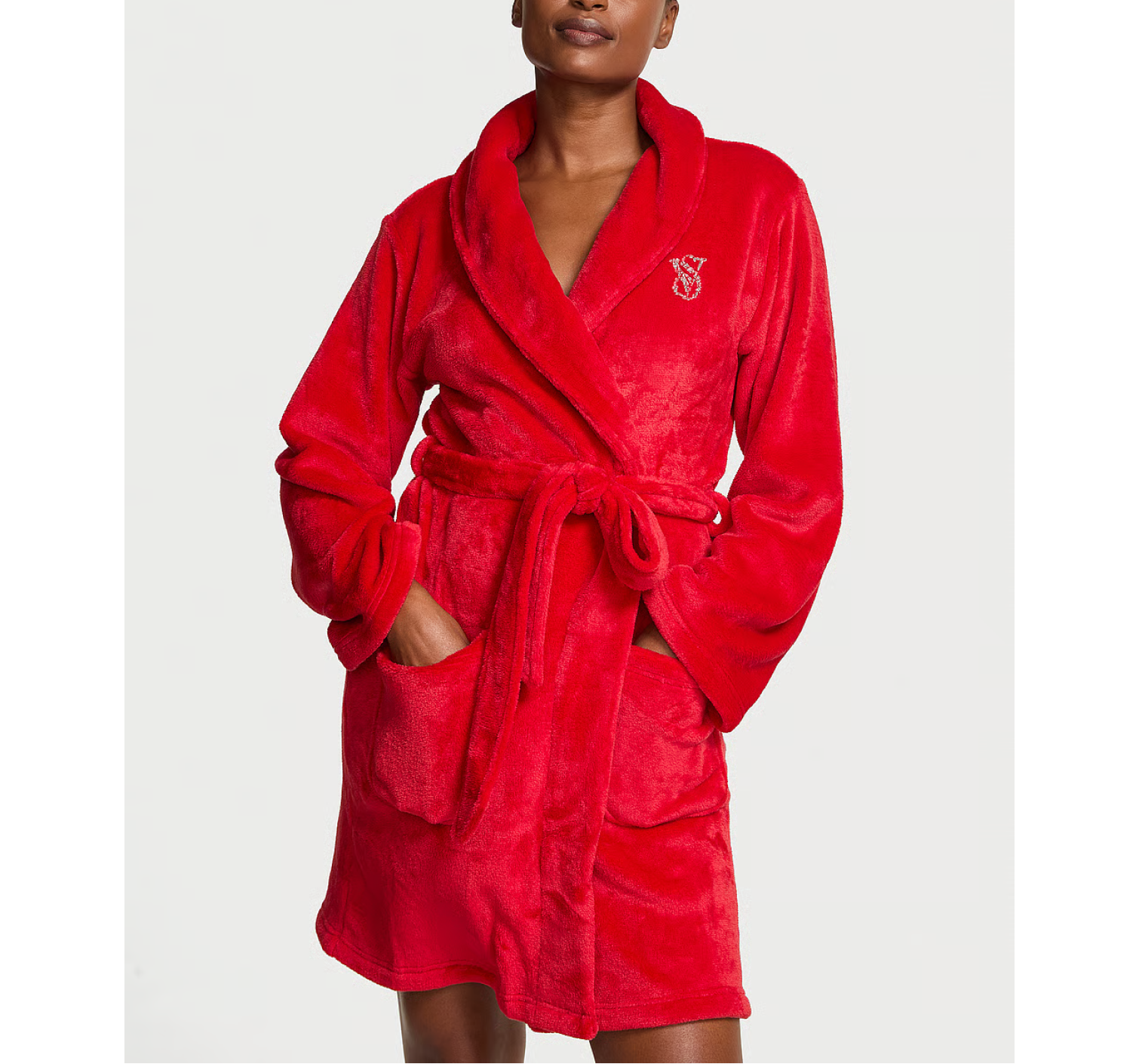 Плюшевий халат Cozy Plush Robe Red