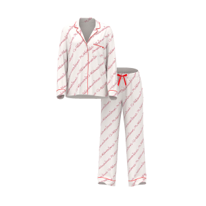 Пижама Cotton Flannel Long Pajama Set Candy Cane Vs Script