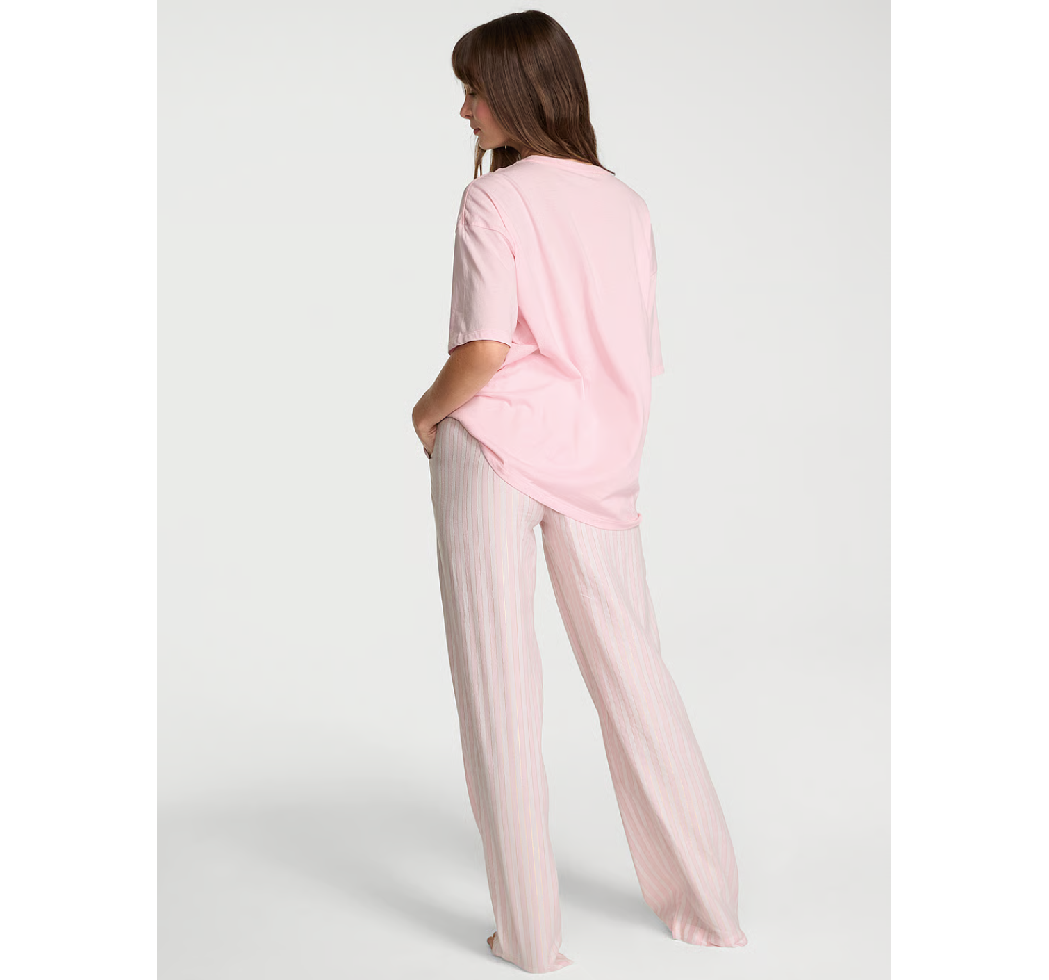Пижама Flannel Short-Sleeve Long Tee-Jama Set Pretty Blossom