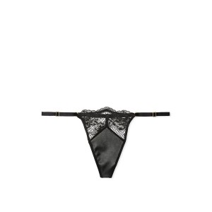 Трусики black Fishnet Lace V-string