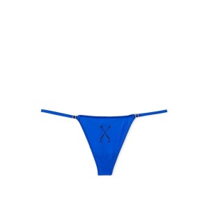 Трусики V-Hardware Adjustable V-String Panty blue lash
