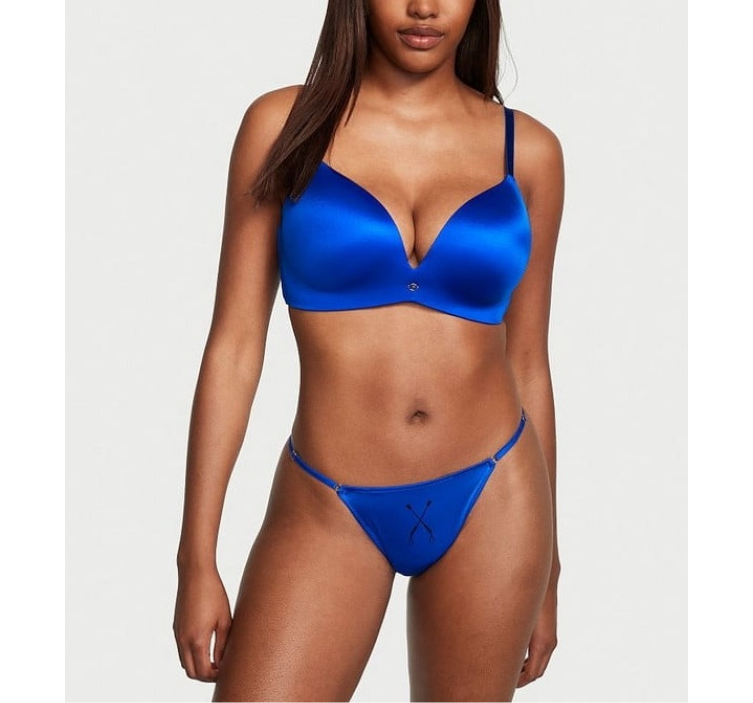 Трусики V-Hardware Adjustable V-String Panty blue lash