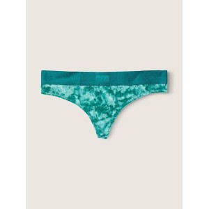 Трусики PINK Thong Panty Velvet Green