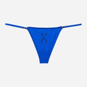 Трусики PINK Thong Panty Velvet Green