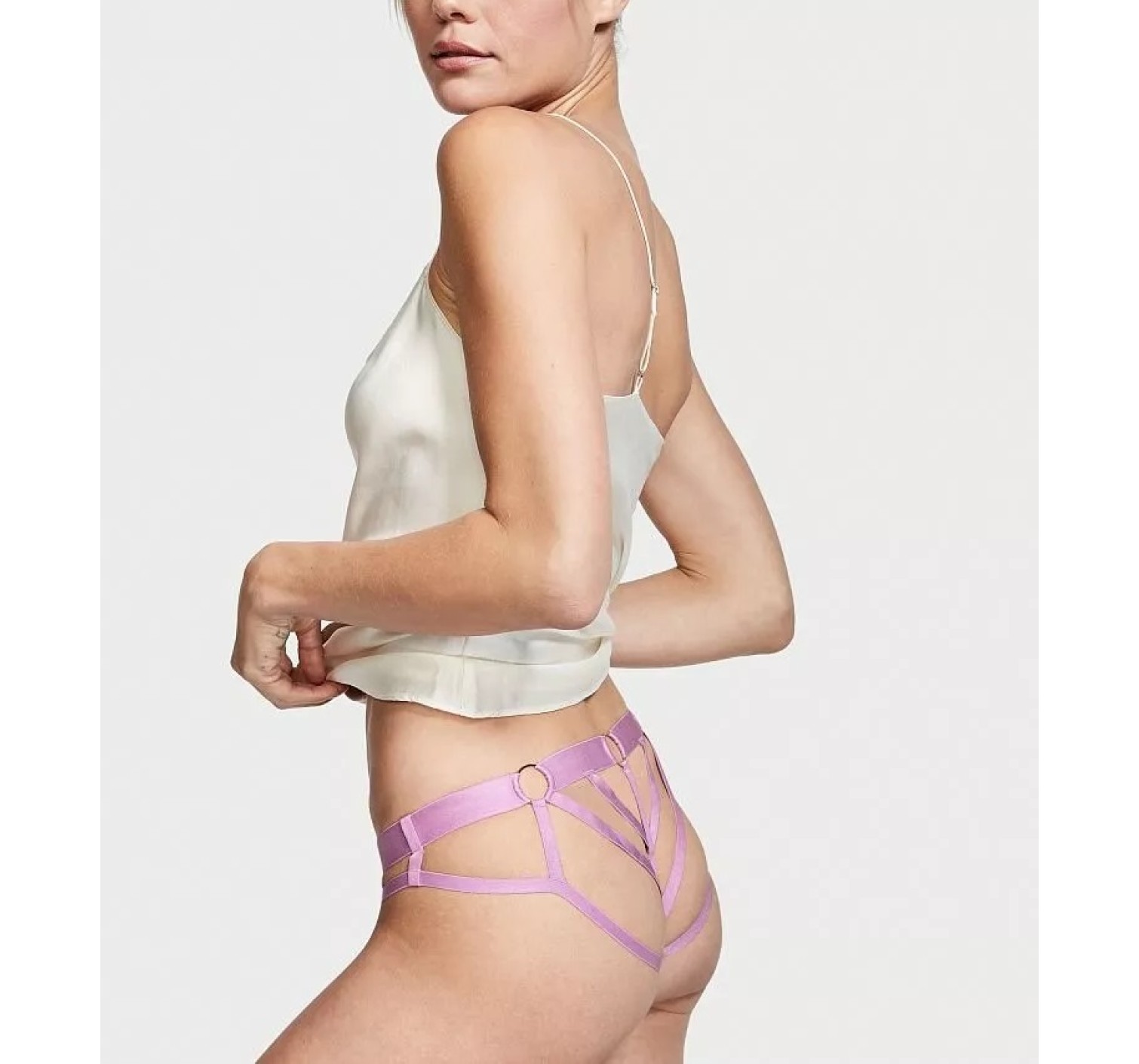 Tрусики VERY SEXY Bond Girl Harness Srappy Purple 