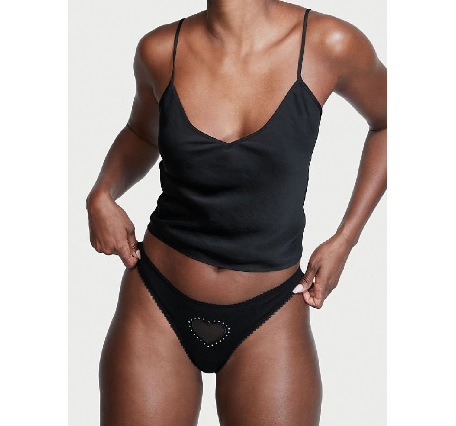 Трусики стрінги Cotton Thong Panty Shine Heart