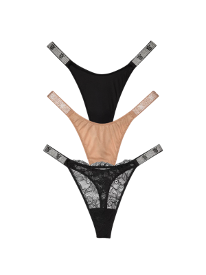 Набір трусиків Shine Strap Thong Panty Box Set Mix