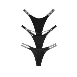 Набор трусиков Виктория Сикрет Shine Strap Thong Panty Box Set