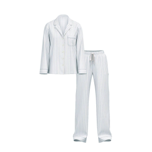 Пижама Flannel Long Pajama Set Soft Sky Stripes