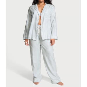 Пижама Flannel Long Pajama Set Soft Sky Stripes