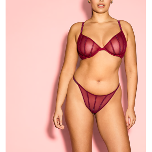 Трусики Sheer Shine Thong Panty Campari Red