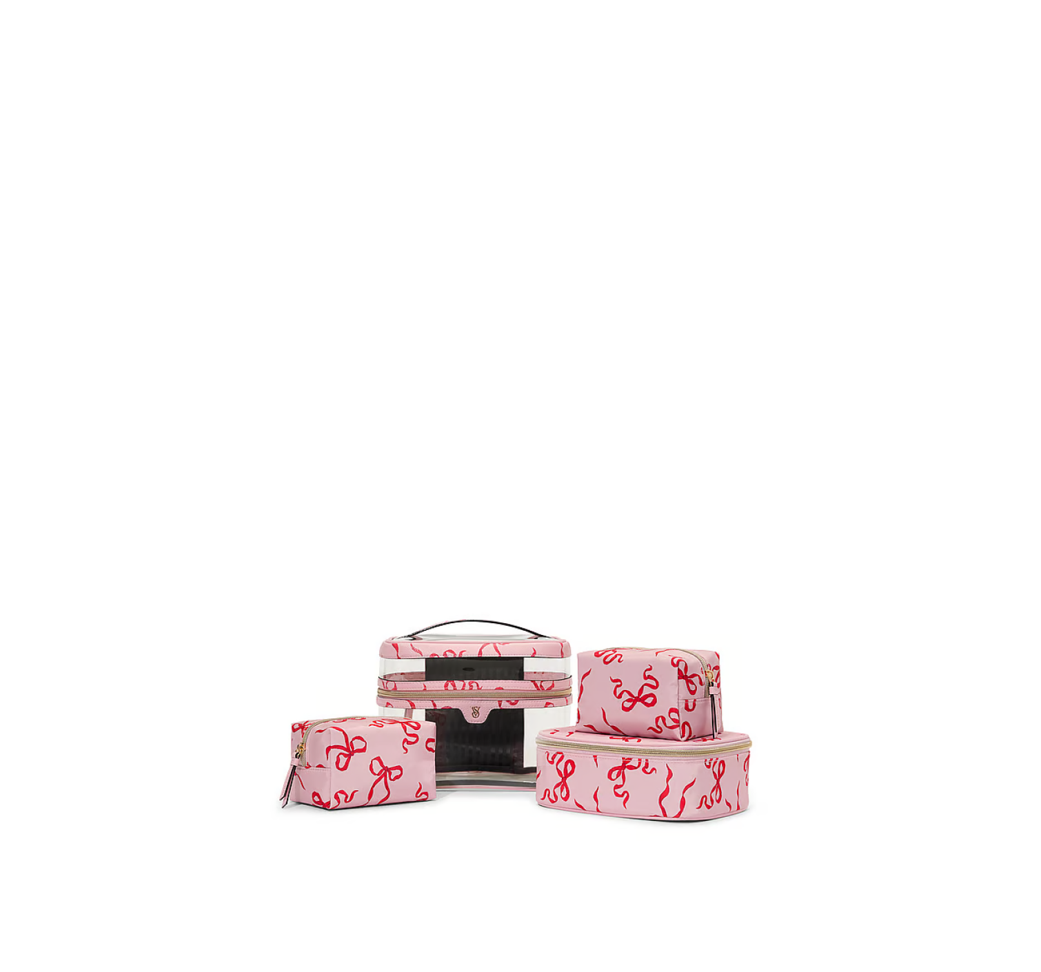 Косметичка 4-Piece Makeup Bag Rose Bows
