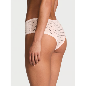 Трусики Cotton Lace-Waist Cheeky Panty Pink Logo Dots