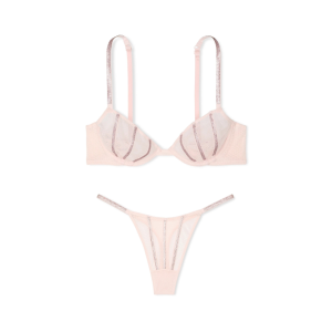 Комплект білизни Very Sexy Sheer Shine Unlined Low-Cut Demi Bra set