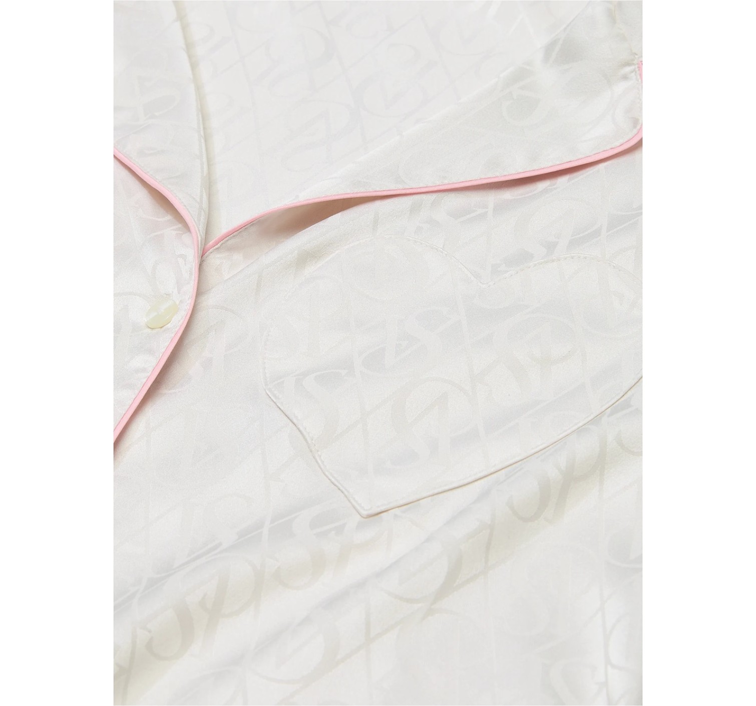 Піжама Glazed Satin Short Pajama Set Coconut White