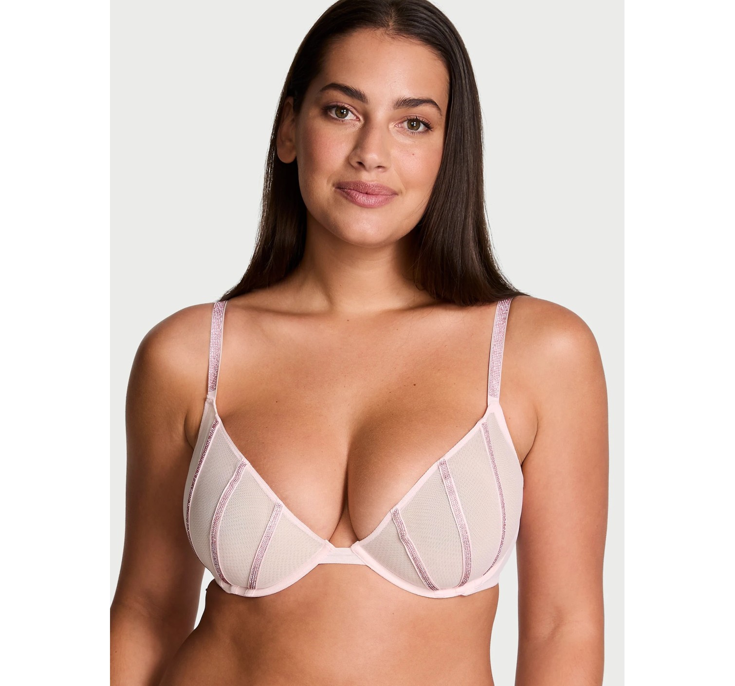 Комплект білизни Very Sexy Sheer Shine Unlined Low-Cut Demi Bra set