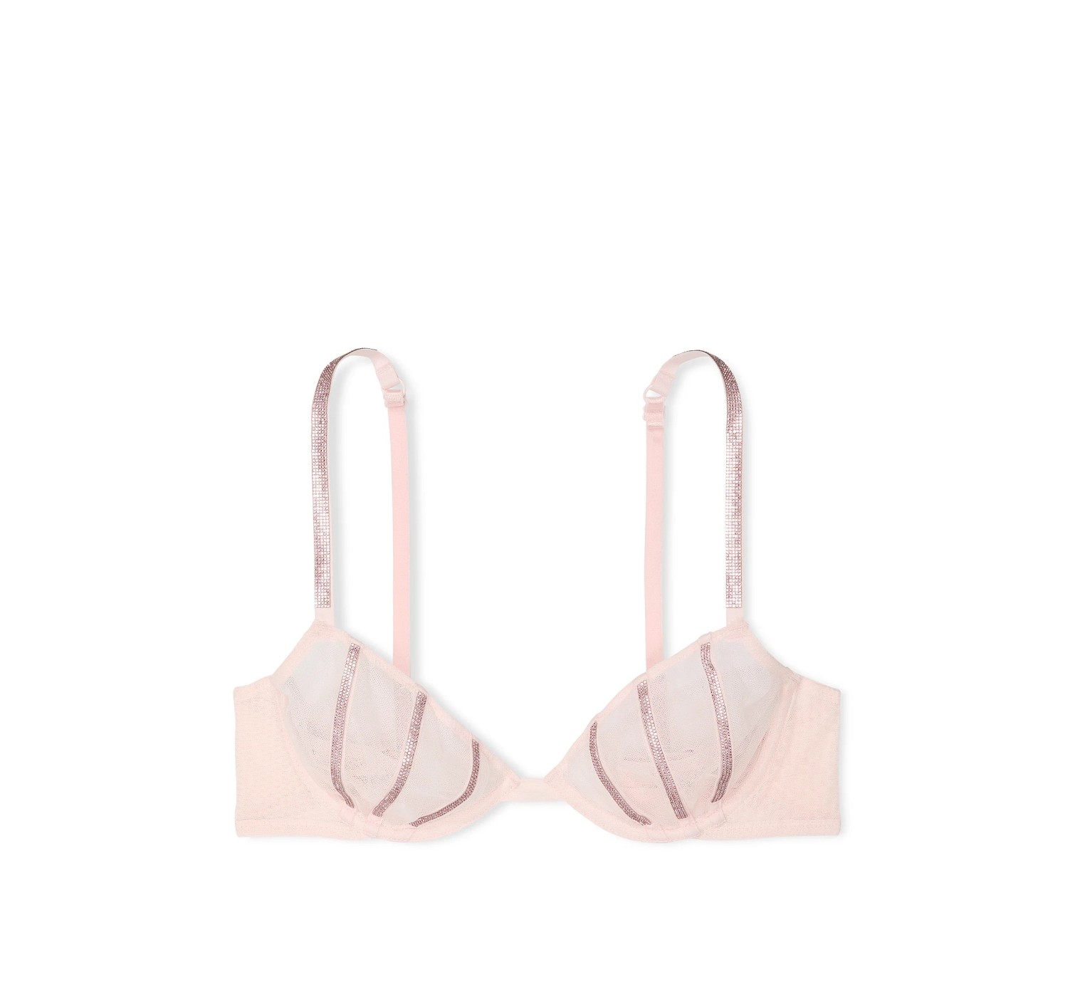 Комплект білизни Very Sexy Sheer Shine Unlined Low-Cut Demi Bra set