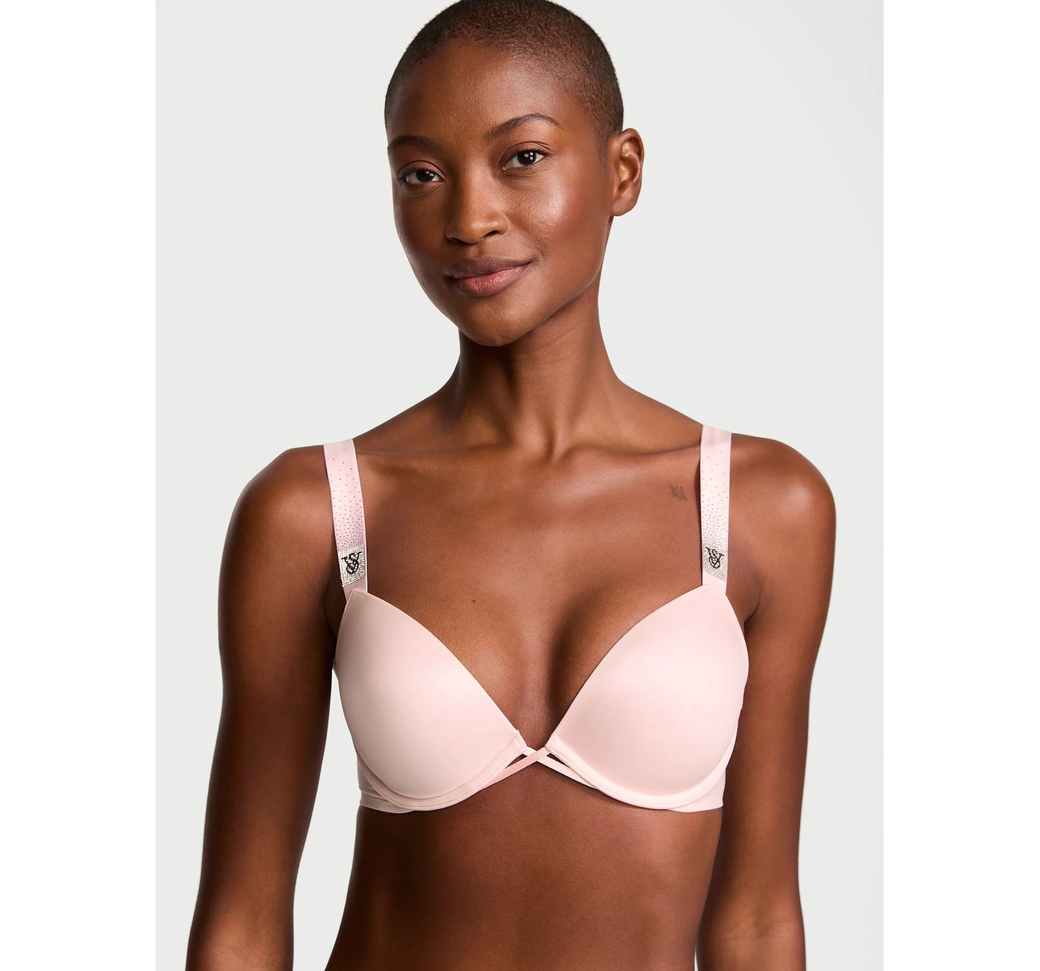 Комплект білизни Shine Strap Push-up Bra Set Angel Pink