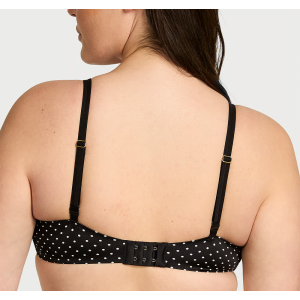Комплект белья Smooth Lace-Trim Push-Up Bra Set Black Dots