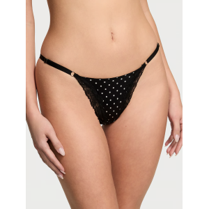 Комплект белья Smooth Lace-Trim Push-Up Bra Set Black Dots