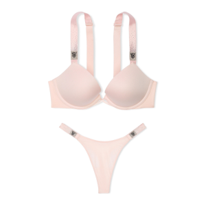 Комплект білизни Shine Strap Push-up Bra Set Angel Pink