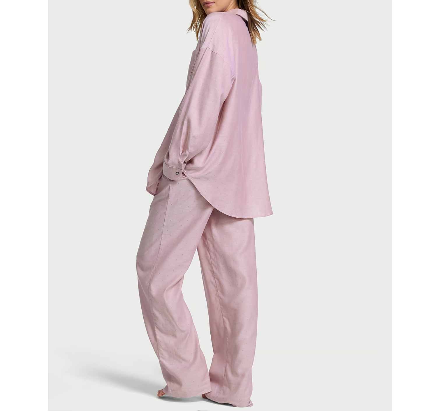Пижама Modal-Cotton Long Pajama Set Nostalgia Rose Herringbone